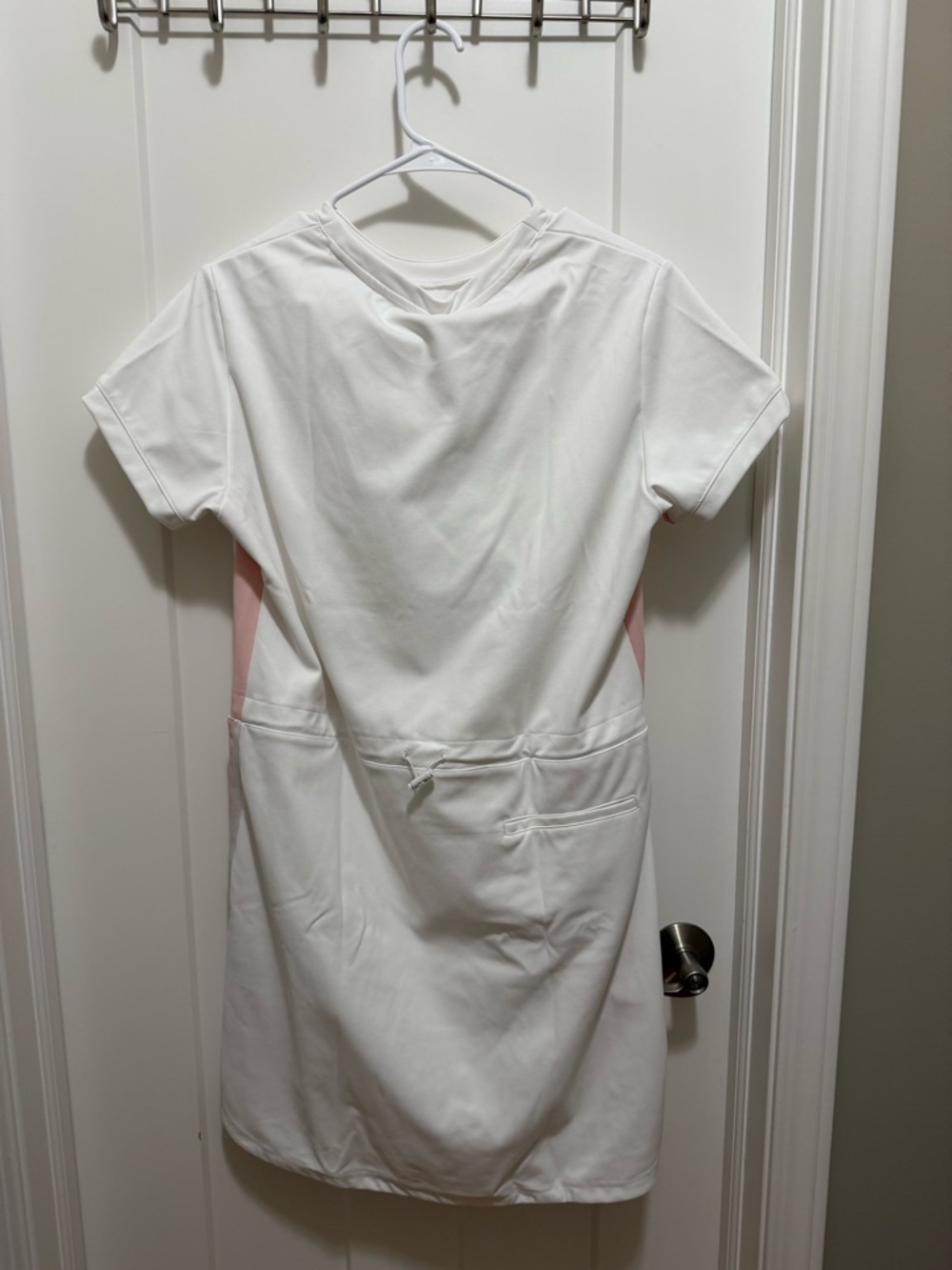 adidas White Dress with Pink Side Panels - Picture 2 of 4